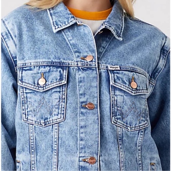 2 in 1 Wrangler Heritage Jean denim jacket zip off sleeves jacket! - Picture 7 of 16